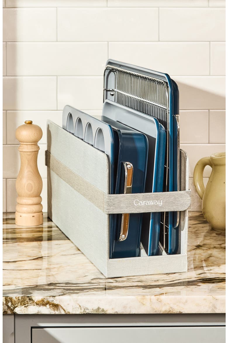 Nontoxic Ceramic 5-Piece Bakeware Set, Alternate, color, NAVY