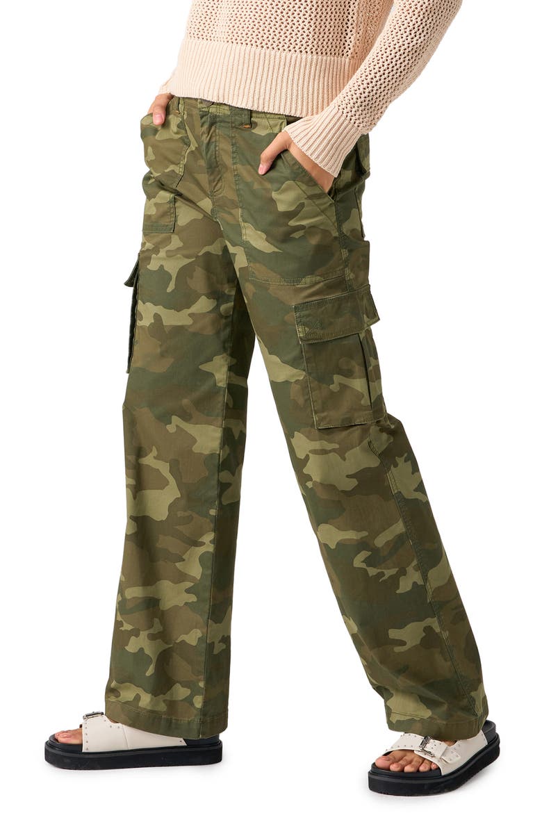 Reissue Camo Print Stretch Cotton Cargo Pants, Alternate, color, RENEW CAMO