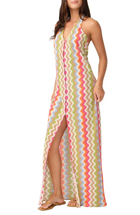 Mae Halter Maxi Cover-Up Dress