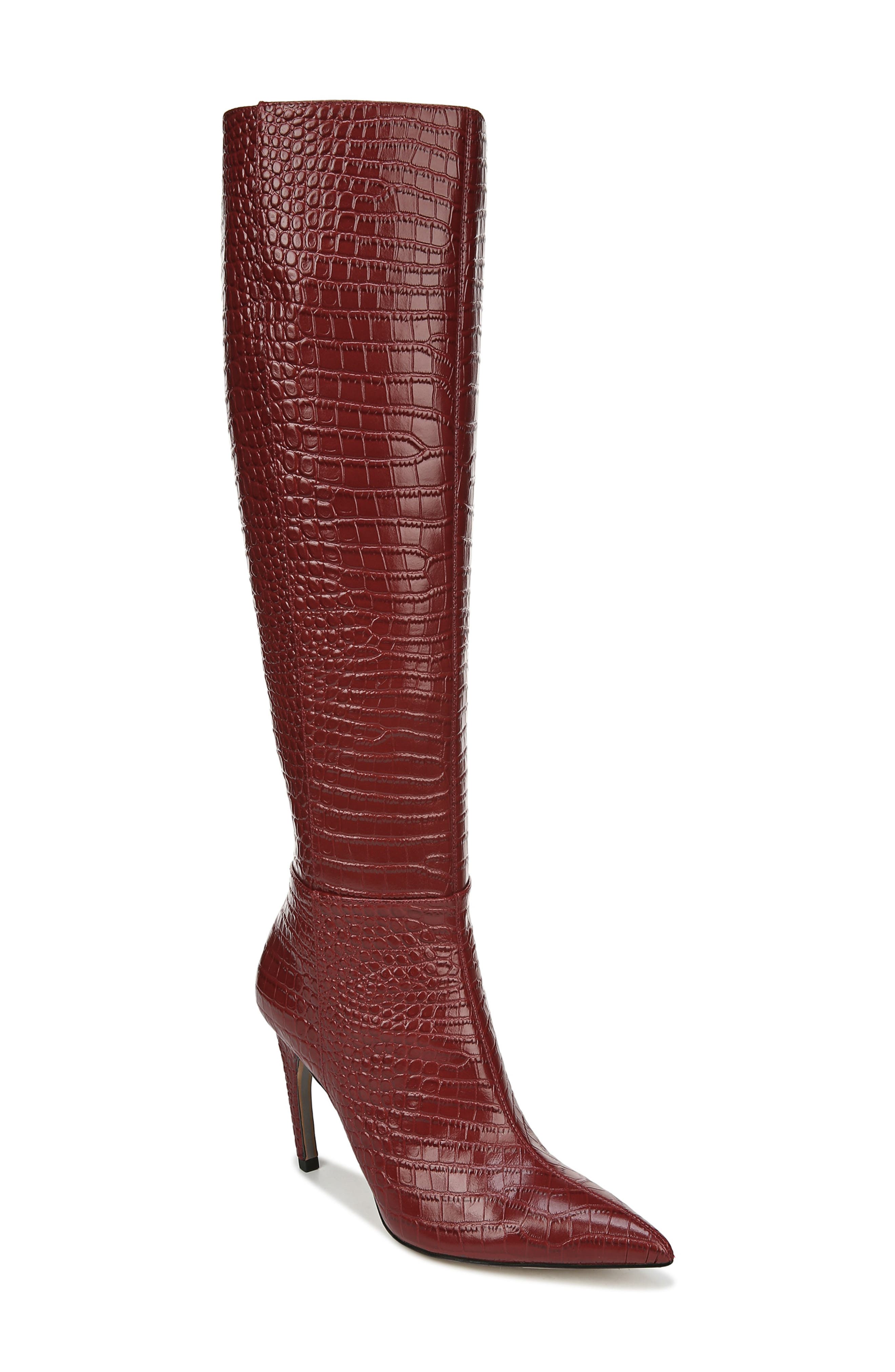 Fraya Knee High Boot, Main, color, SPICED MAHOGANY LEATHER