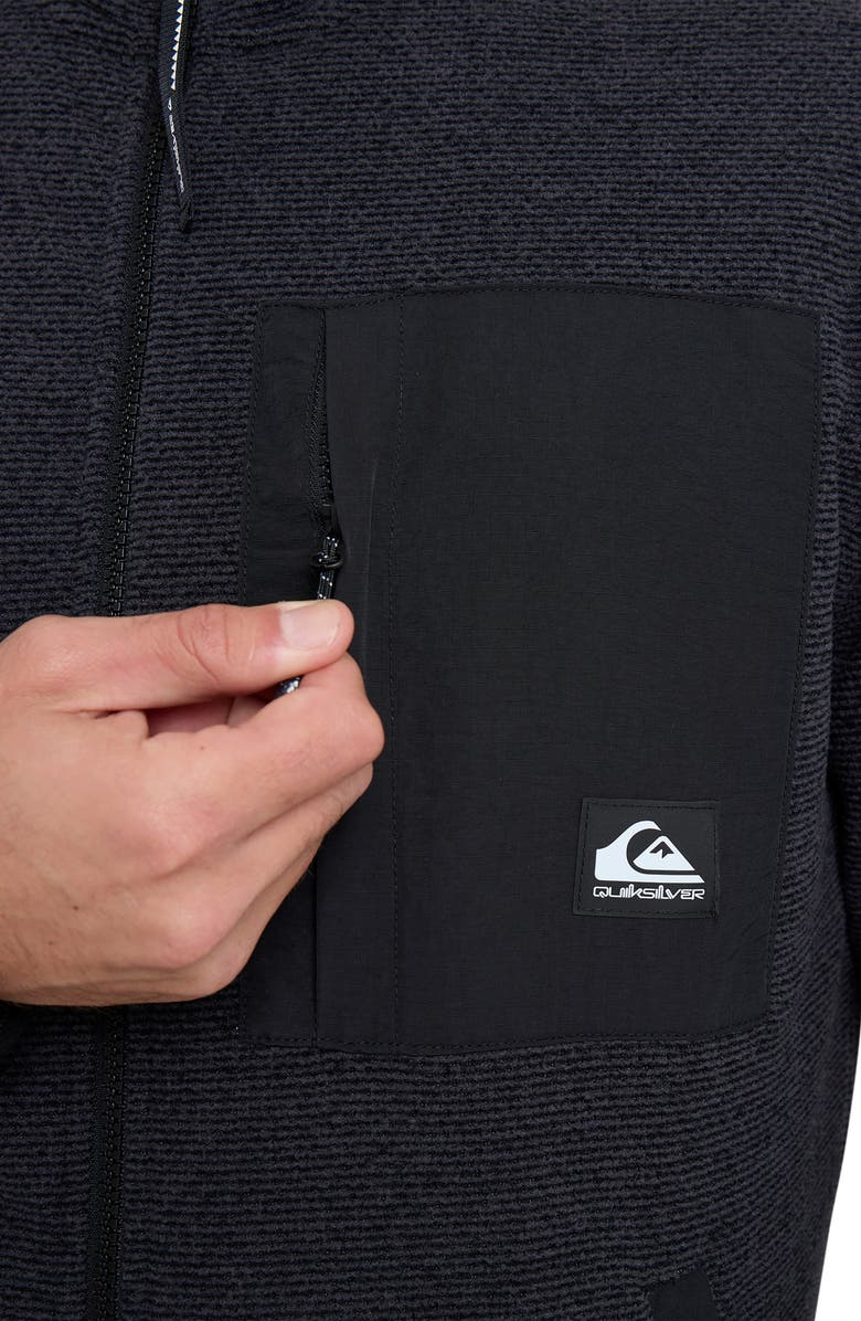 Quiksilver Aker Front Zip Jacket, Alternate, color, Black
