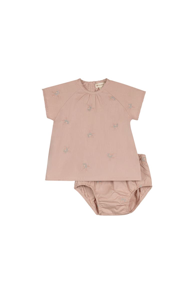 Looms Holland Collection - Girls Embroidered Floral 2 Piece Set, Main, color, Pink