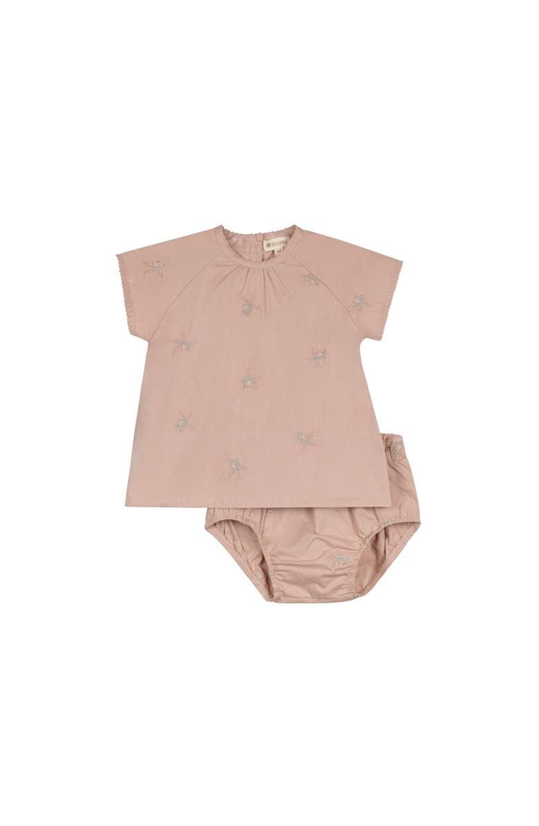 Ely's & Co. Looms Holland Collection - Girls Embroidered Floral 2 Piece Set, Main, color, Pink