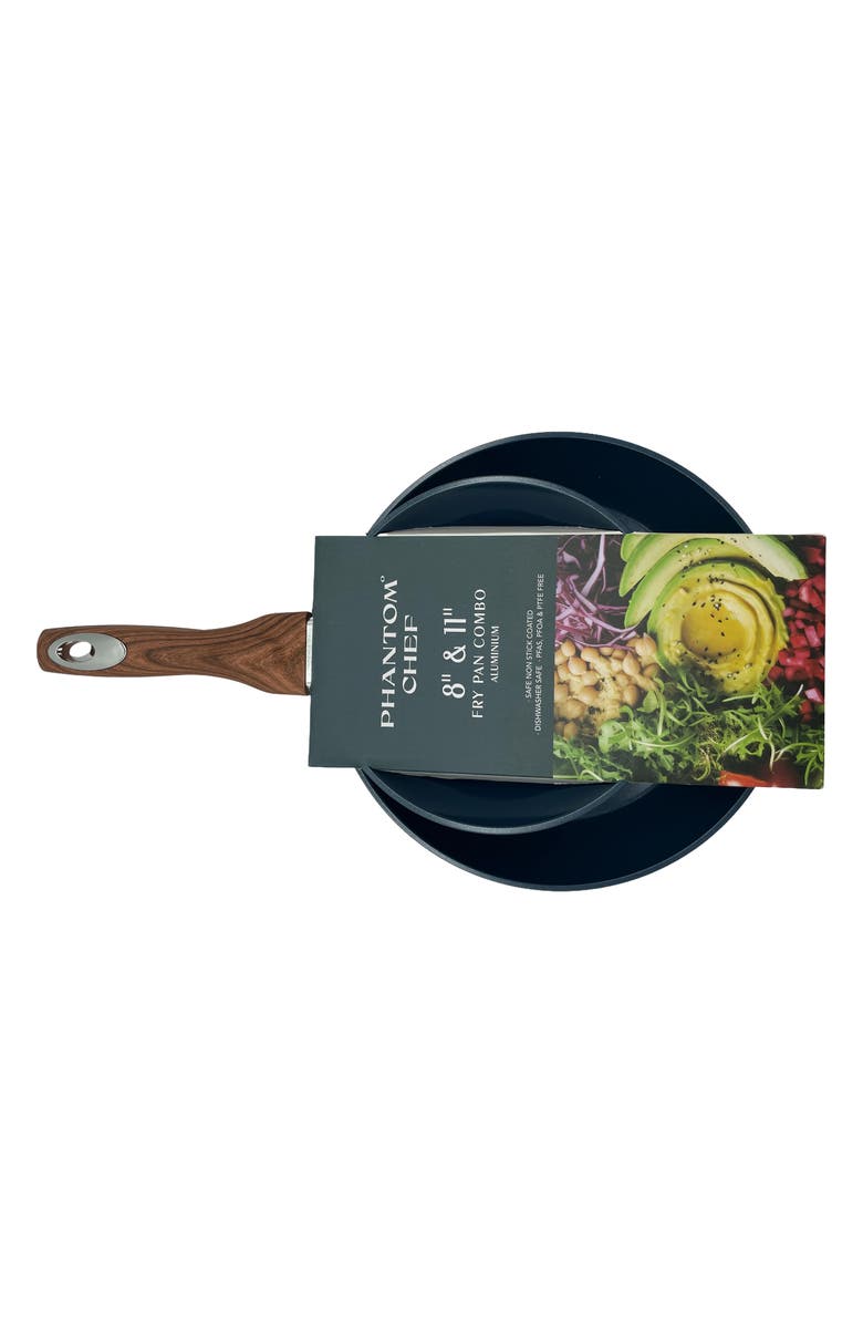 PHANTOM CHEF Set of 2 Grove Nonstick Fry Pans, Alternate, color, Navy