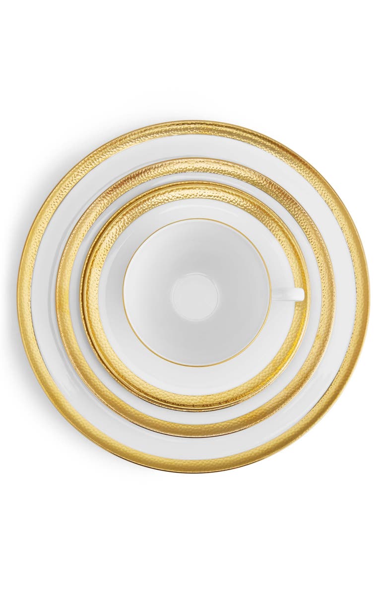 Michael Aram Goldsmith 5-Piece Porcelain Place Setting, Alternate, color, White/ Gold