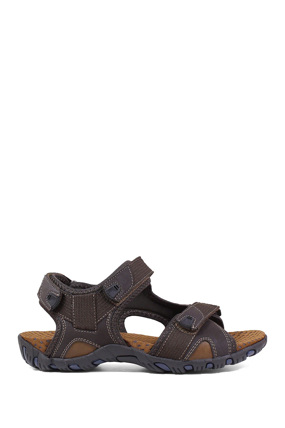 NUNN BUSH Rio Bravo Open Toe River Sandal - Wide Width Available, Alternate, color, Brown