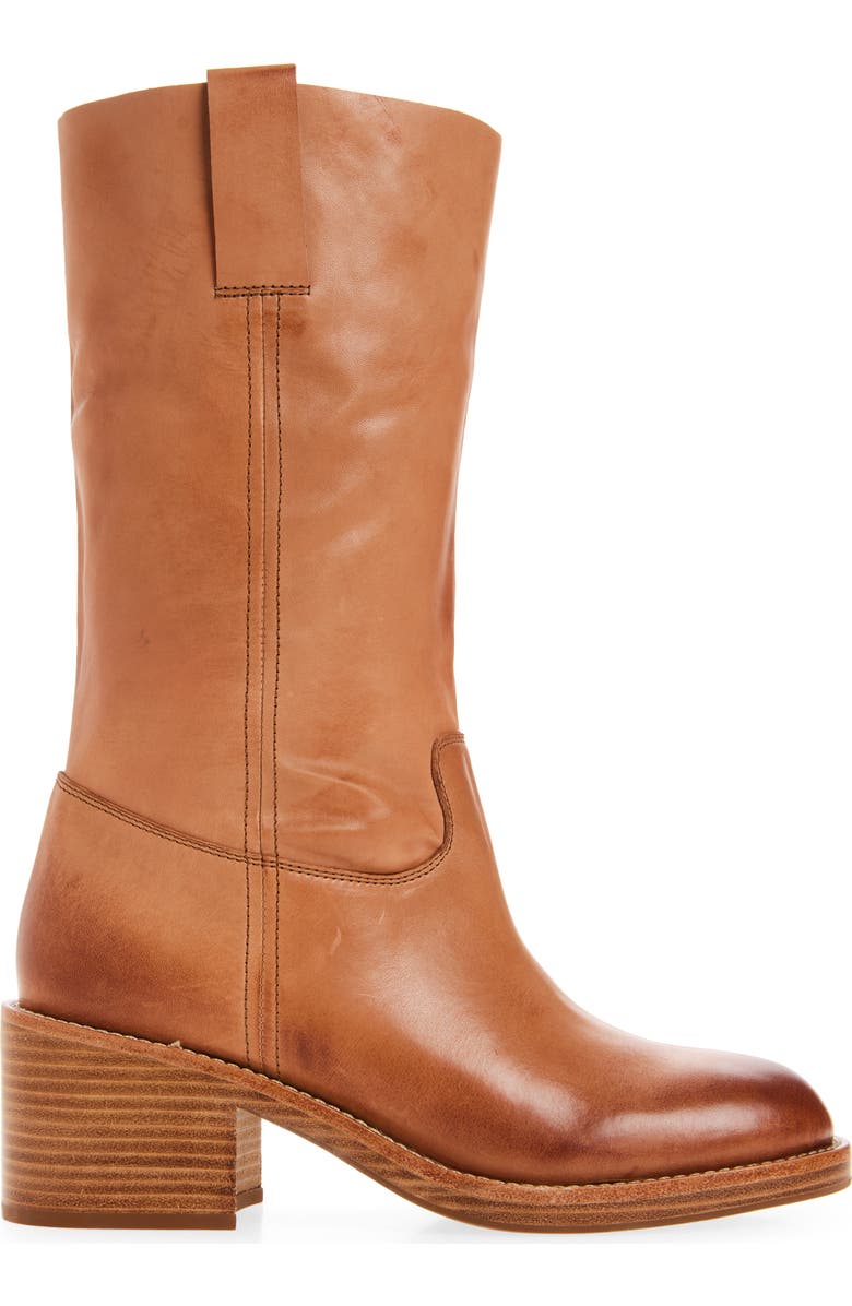 Jeffrey Campbell Camping Western Boot, Alternate, color, Natural Ruboff