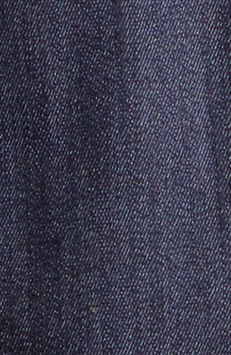 Cinq à Sept Guipure Lace Trim Peplum Jacket, Alternate, color, Indigo