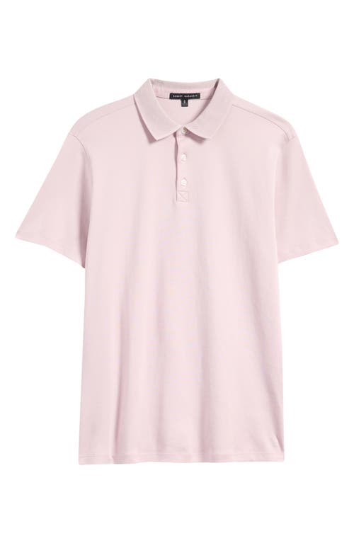 Robert Barakett Georgia Pima Cotton Polo In Pink Fog
