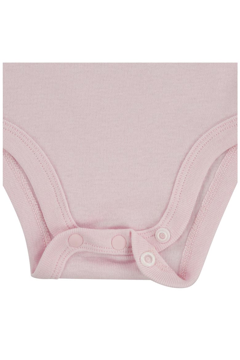 Solid 3-Piece Bodysuits & Joggers Set, Alternate, color, PINK FOAM