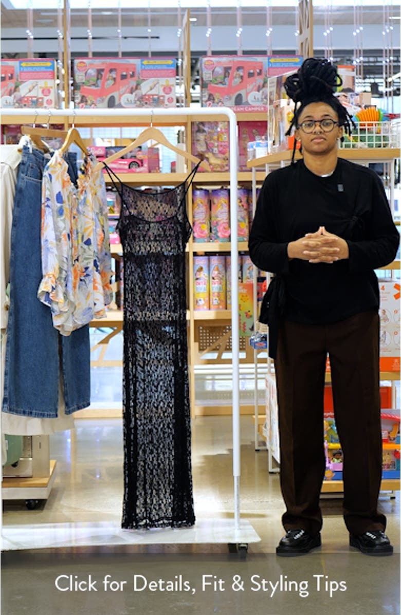 Sheer Lace Maxi Dress, sales video thumbnail