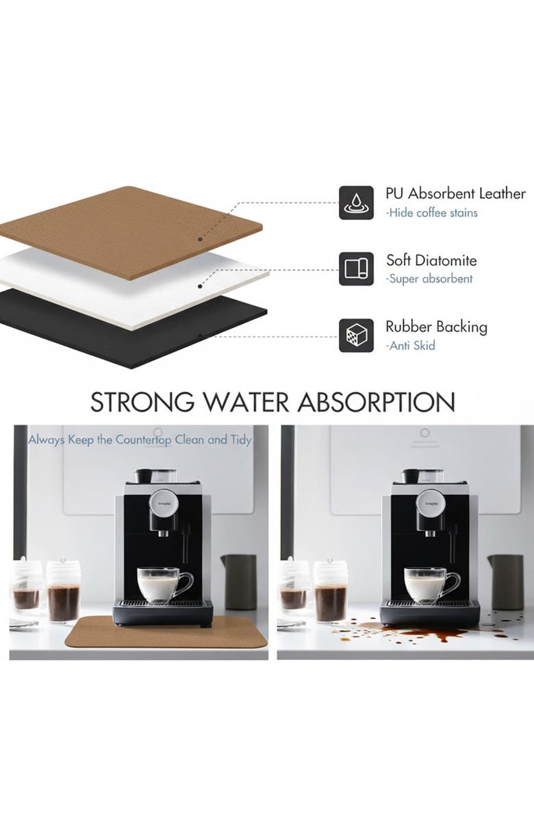 STRABELLA Large Dish Drying Mat, Alternate, color, Multicolored