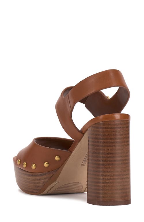 Vince Camuto Pazton Studded Platform Dress Sandals In Brown