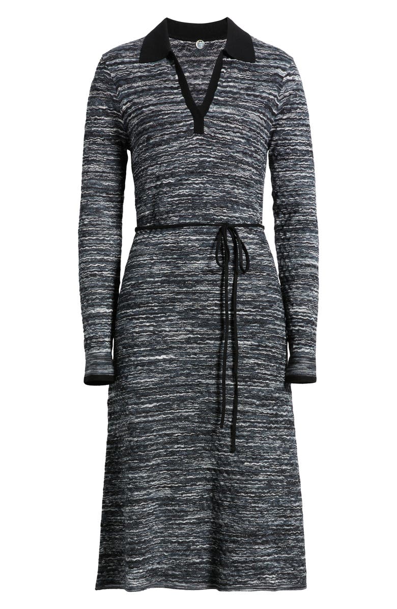 MARGARET O'LEARY Long Sleeve Polo Dress, Alternate, color,