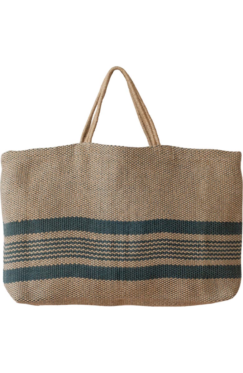 Will & Atlas Chelsea Wide Market Shopper Jute Tote, Main, color, Natural/ Grey