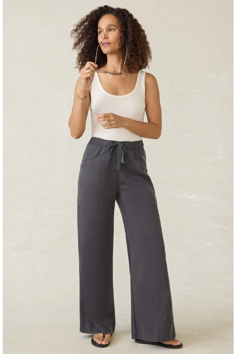 Topanga Drape Drawstring Pants, Alternate, color, WASHED BLACK