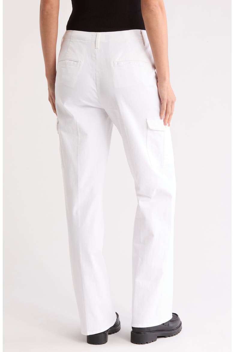 Channing Stretch Cotton Cargo Pants, Alternate, color, BLANC