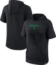 FANATICS Men's Fanatics Black Austin FC Match Raglan Short Sleeve Pullover Hoodie