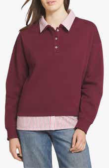Two-Fer Henley Sweatshirt