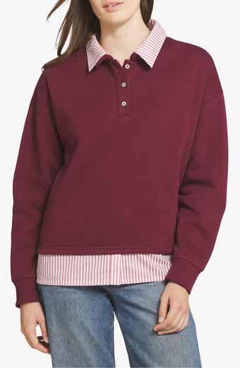 Two-Fer Henley Sweatshirt