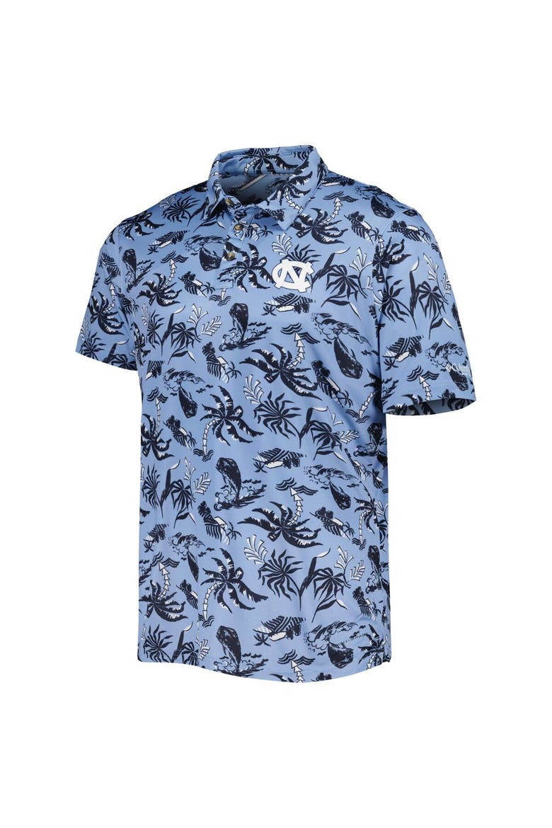 Men's Columbia Carolina Blue North Carolina Tar Heels Super Terminal Tackle Omni-Shade Polo, Alternate, color, Blue