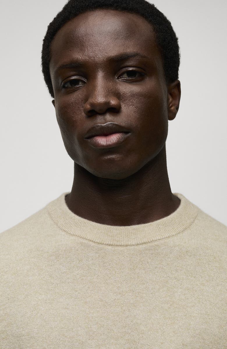 MANGO Crewneck Cashmere Sweater, Alternate, color, 