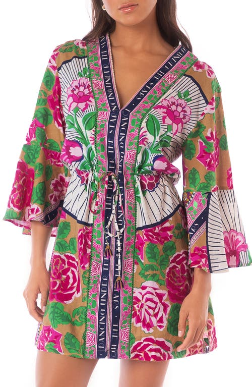 Maaji Cerise Linen Cover-up Dress In Open Yellow
