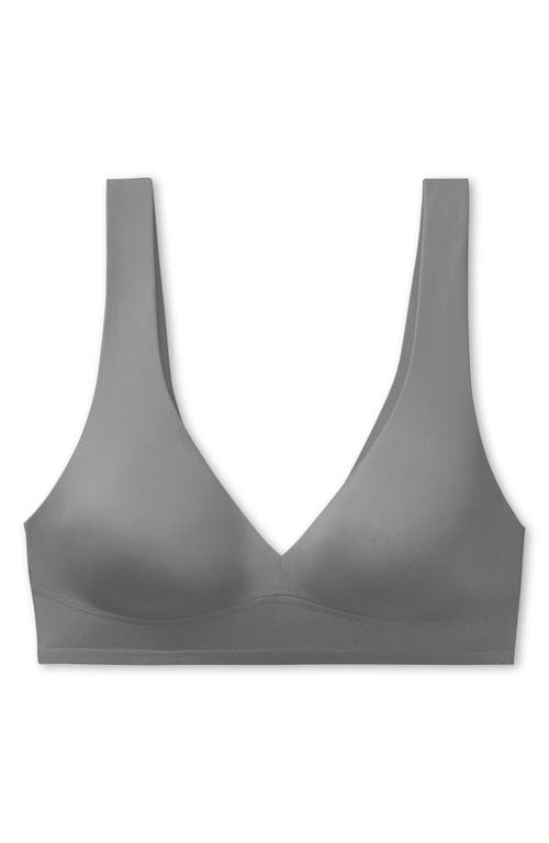 True & Co. True & Co Shiny Wireless Unlined Bra In Green