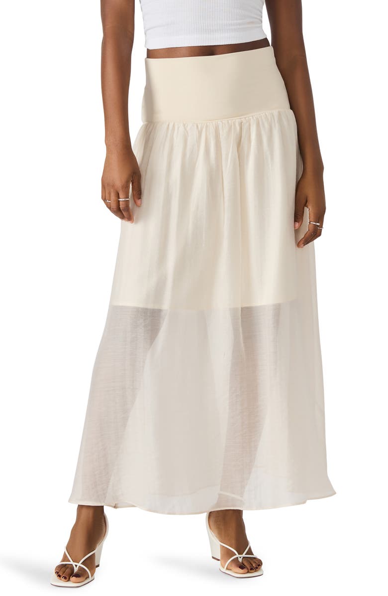 Steve Madden Amaya Maxi Skirt, Main, color, Oatmeal
