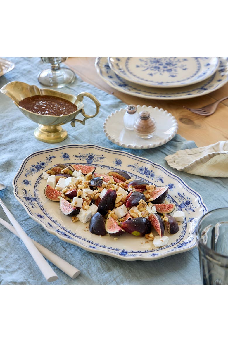 Vila Oval platter, Alternate, color, Beige-blue