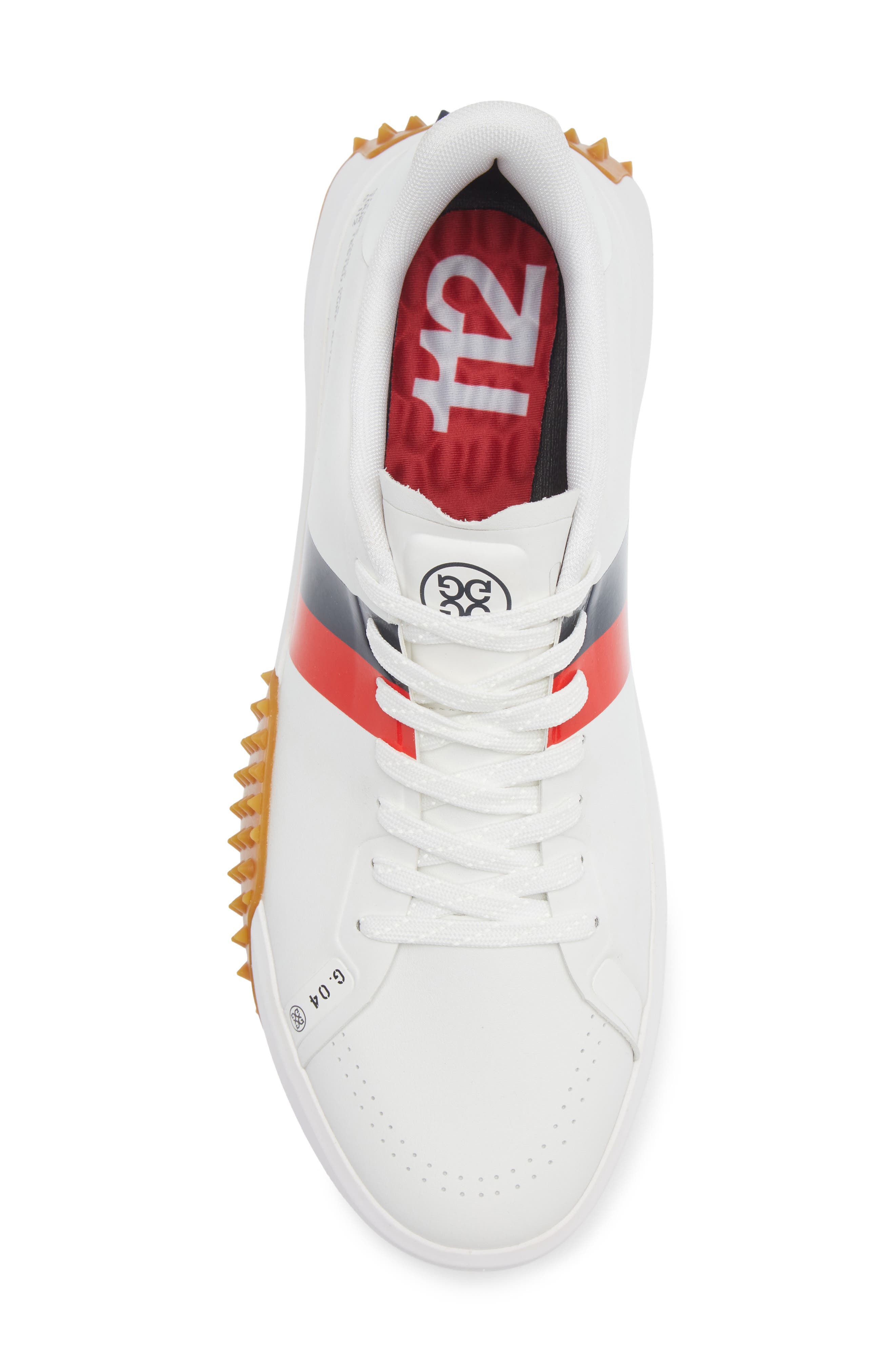 G.112 Stripe Golf Shoe, Alternate, color, SNOW / MULTI