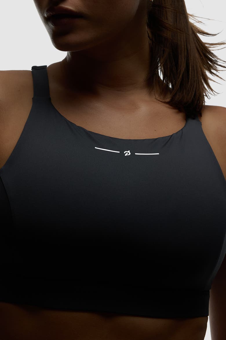 PaceForm Enhanced Support High Neck Bra, Alternate, color, Dark Grey