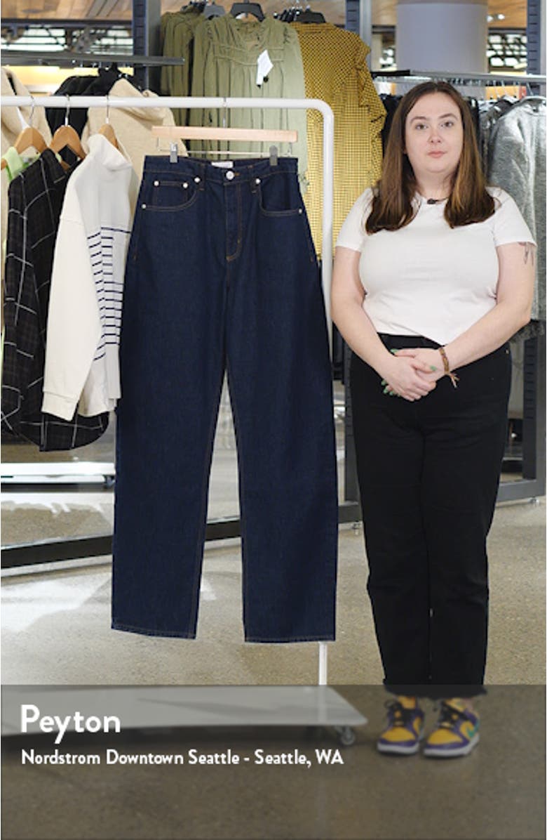 High Waist Extra Long Barrel Jeans, sales video thumbnail