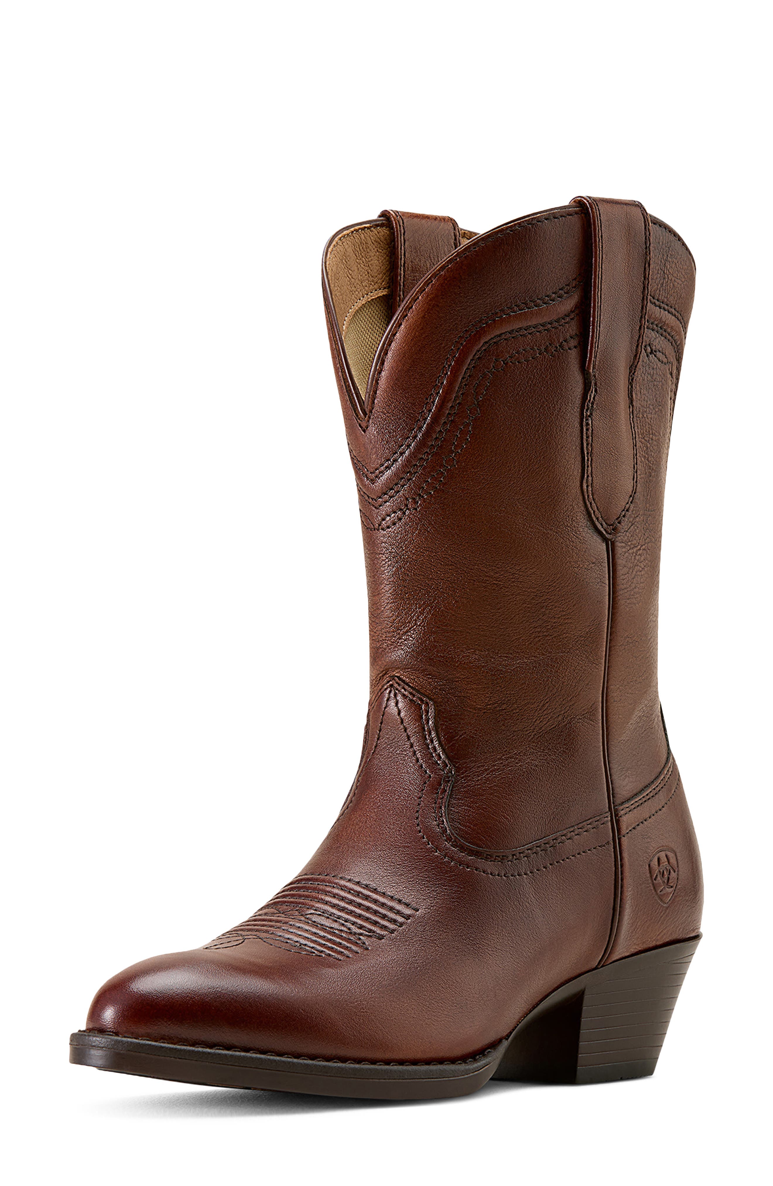 Easton R Toe Western Boot, Alternate, color, HONEY BEE