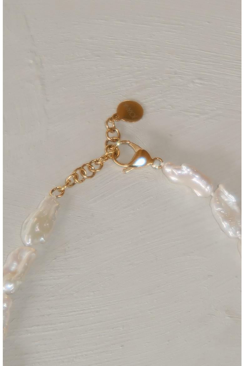 Biwa Pearl Necklace, Alternate, color, Pearl