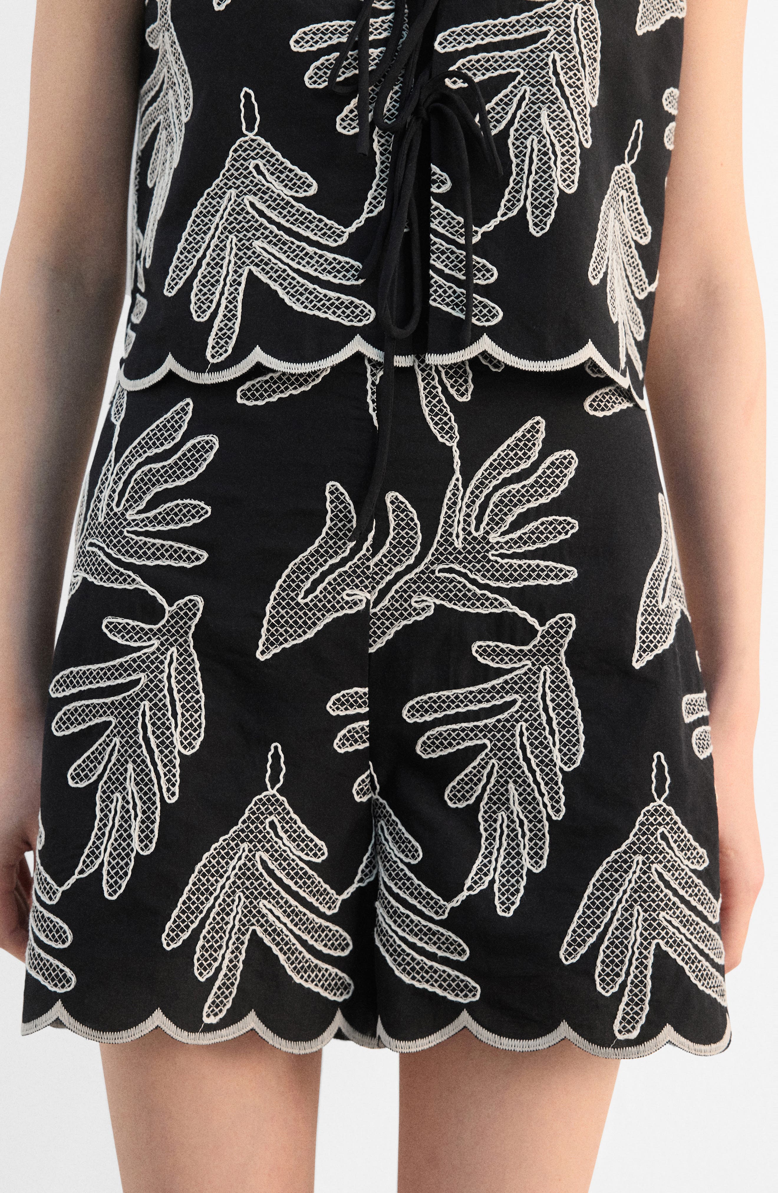 Embroidered Cotton Shorts - image 2