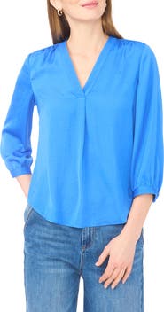 Vince Camuto Rumpled Satin Top
