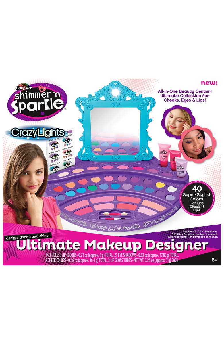 CRA-Z-ART Shimmer N Sparkle Lights Ultimate Make Up Designer Kit, Main, color, Multicolored