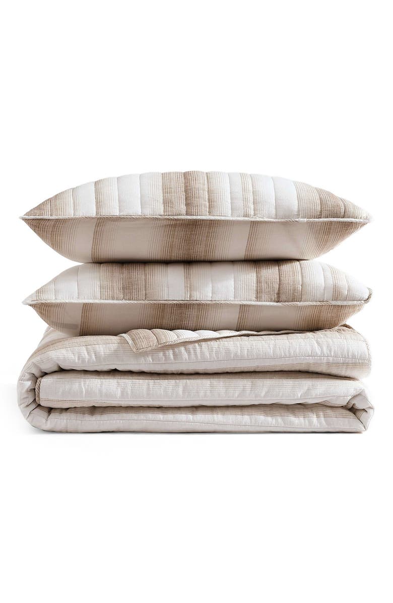 Tommy Bahama La Prisma Textured Cotton Quilt Set, Main, color, Light Beige