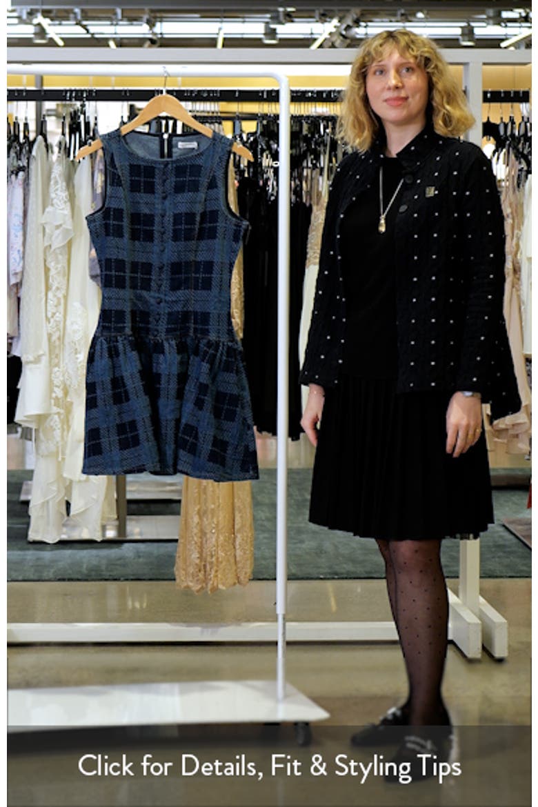 Plaid Drop Waist Sleeveless Minidress video