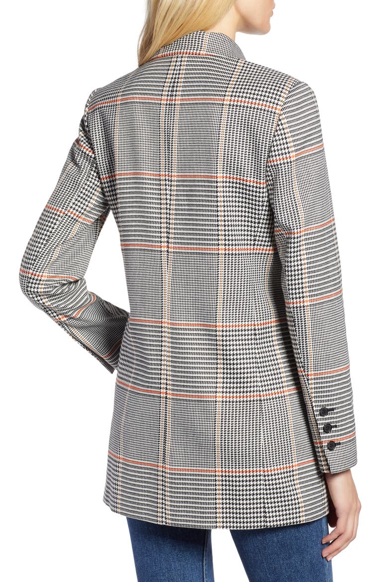 x Atlantic-Pacific Menswear Plaid Blazer, Alternate, color, BLACK PLAID