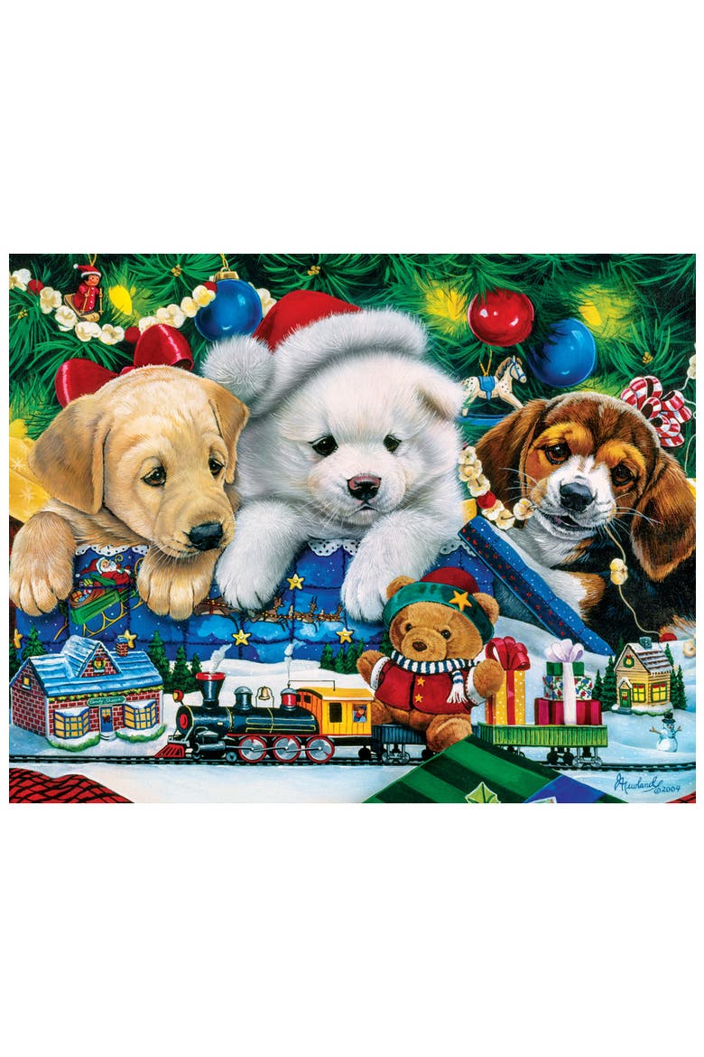 Holiday Pups & Cats 100pc Puzzles 4-Pack, Alternate, color, Multicolor