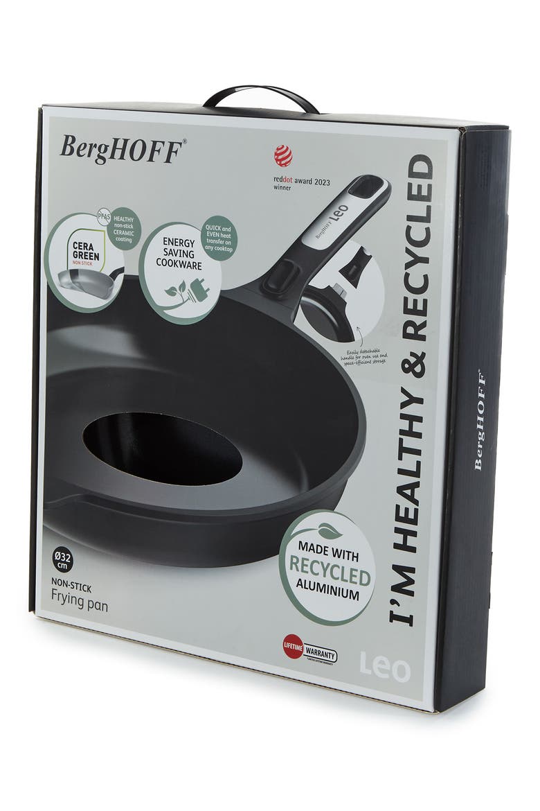 Leo Phantom Fry Pan, Alternate, color, BLACK