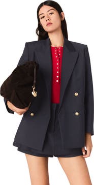 maje Blazer with gold buttons