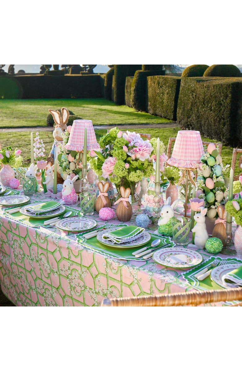 Mrs. Alice Green & Pink Josephine Garland Dinner Plates, Alternate, color,