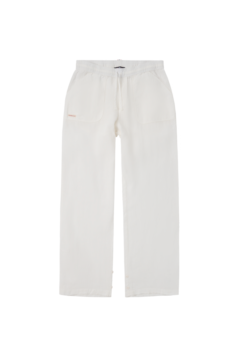 Safari Linen Pants Womens, Main, color, Natural