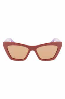 FERRAGAMO 55mm Cat Eye Sunglasses