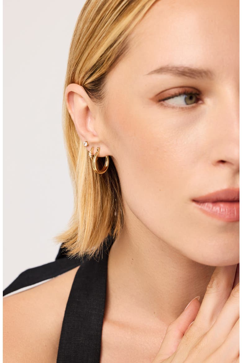 Endless Hoop Earrings, Alternate, color, GOLD