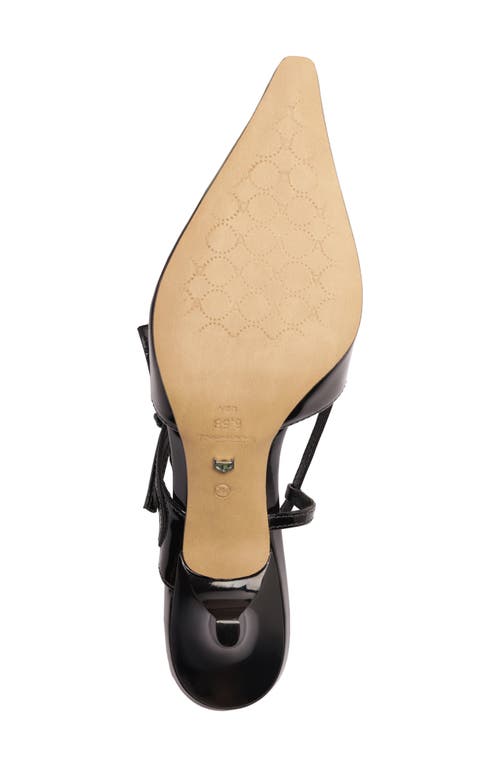 Arezzo Tessa Pointed Toe Slingback Pump In Black