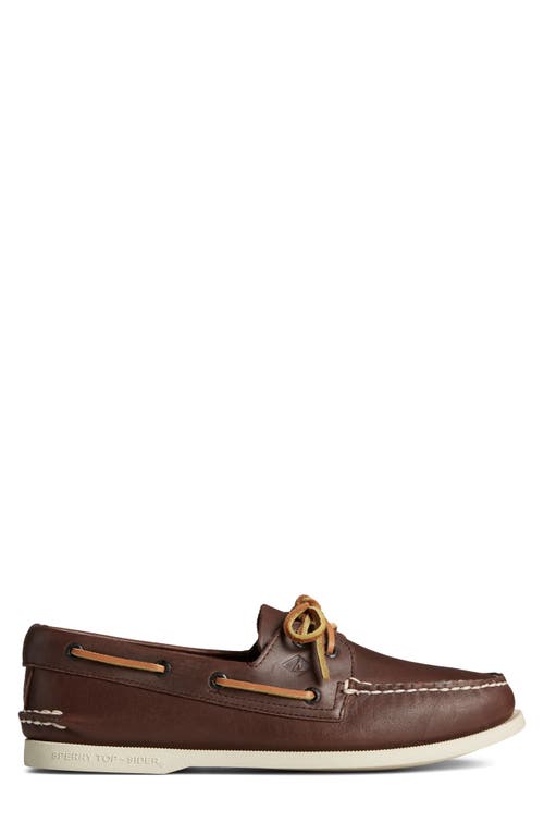 Sperry Top-sider® Sperry Authentic Original Boat Shoe In Brown Leather Smooth